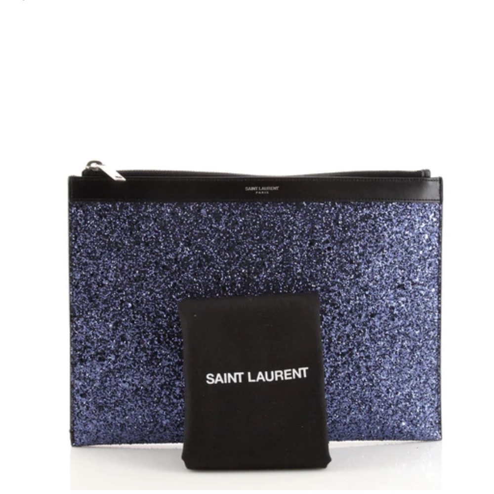 Saint Laurent Glitter Pouch